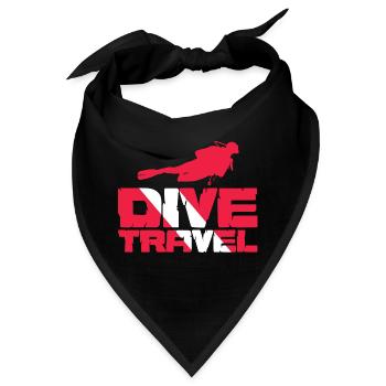 Dive Travel Underwater Adventurer Deep-Sea Scuba - Bandana - Schwarz - Vorne
