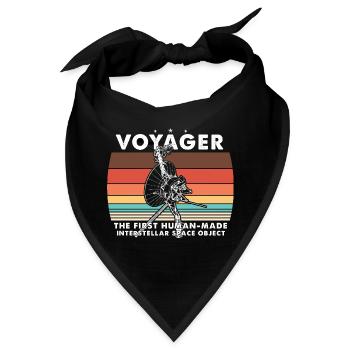 Voyager 1977 Retro-Raumsonden-Mission - Bandana - Schwarz - Vorne