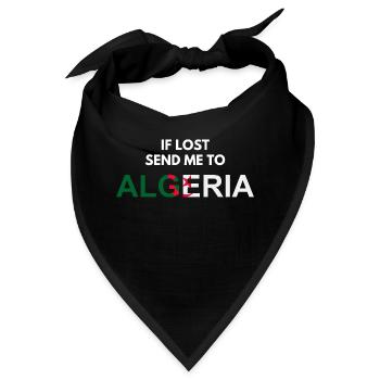 wenn ich verloren habe, schick mich nach Algerien-cadeau Algérie - Bandana - Schwarz - Vorne