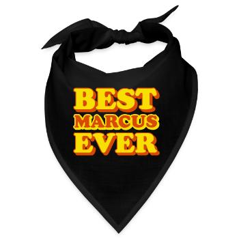 Marcus Vorname, lustiges Geschenk - Bandana - Schwarz - Vorne