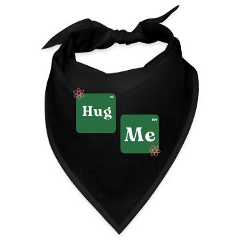 hug me - Bandana - Schwarz - Vorne