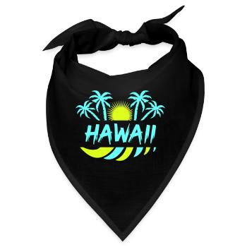 hawaii - Bandana - Schwarz - Vorne