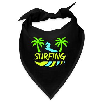 surfing - Bandana - Schwarz - Vorne
