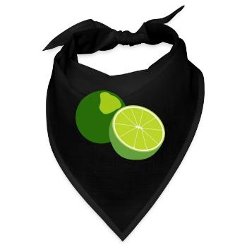 Limette - Bandana - Schwarz - Vorne