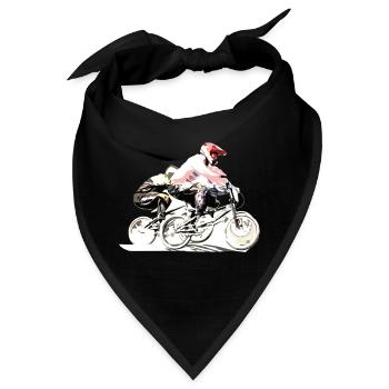 BMX Rennen - Bandana - Schwarz - Vorne