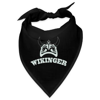 wikinger - Bandana - Schwarz - Vorne