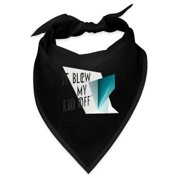 es hat mir den Deckel weggeblasen - Bandana - Schwarz - Vorne