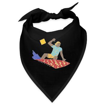 Surfer-Labyrinth - Bandana - Schwarz - Vorne