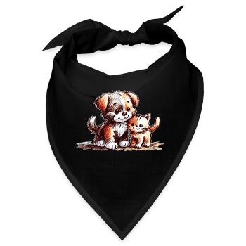 Freunde - Bandana - Schwarz - Vorne