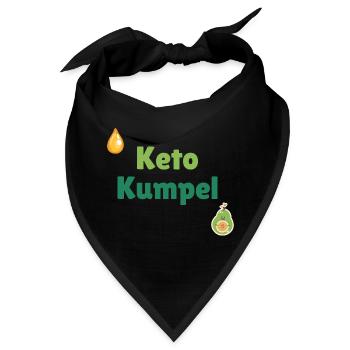 Keto Kumpel - Bandana - Schwarz - Vorne