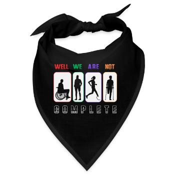 Vielfalt in Einheit - Amputee - Bandana - Schwarz - Vorne