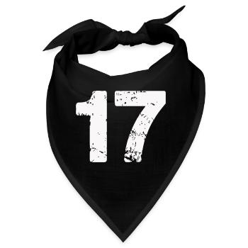 17 - Bandana - Schwarz - Vorne