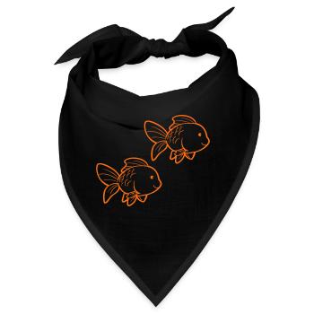Goldfische - Bandana - Schwarz - Vorne