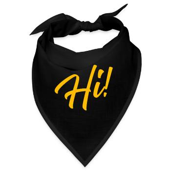 Hi! - Bandana - Schwarz - Vorne