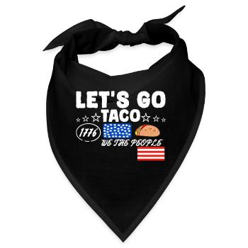 Lass uns taco gehen - Bandana - Schwarz - Vorne