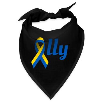 Ukraine Ally Schleife - Bandana - Schwarz - Vorne