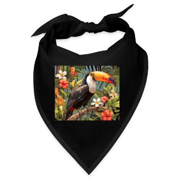 Tukane Tukan - Bandana - Schwarz - Vorne