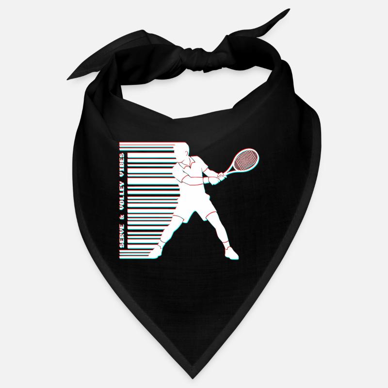 Tennis Glitch Barcode Sweat à capuche Bandana