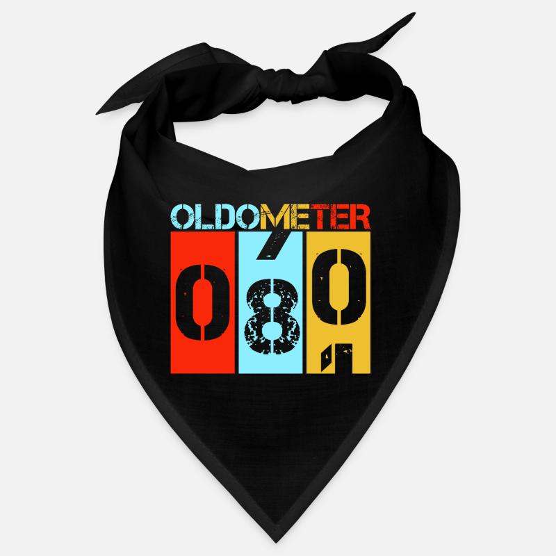 Oldometer 80 wird 80 Retro Geburtstags-Meilenstein Bandana