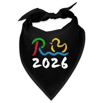Rente 2026 - Ruhestand - Pension - Bandana - Schwarz - Vorne
