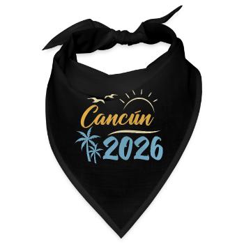 Cancun 2026 - Bandana - Schwarz - Vorne