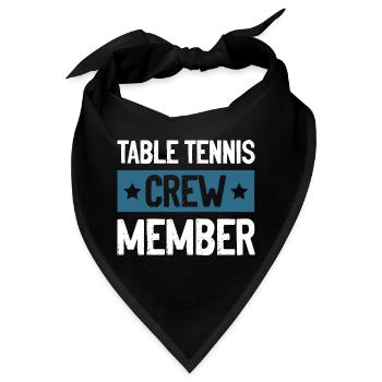 Table Tennis Crew - Bandana - Schwarz - Vorne