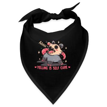 Schreien ist Selbstfürsorge - Bandana - Schwarz - Vorne