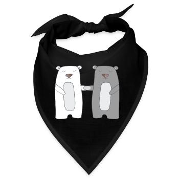 Bären - Bandana - Schwarz - Vorne