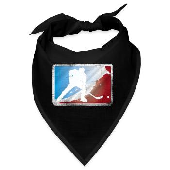 Eishockey - Bandana - Schwarz - Vorne