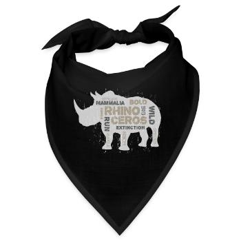 Speichern Sie das Nashorn - Bandana - Schwarz - Vorne