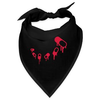 Medicine Pills - Bandana - Schwarz - Vorne