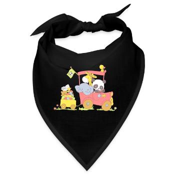Hey little Panda where are you going? - Bandana - Schwarz - Vorne