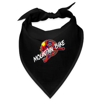 Mountain Bike Downhill Fahrrad Totenkopf Pedale - Bandana - Schwarz - Vorne