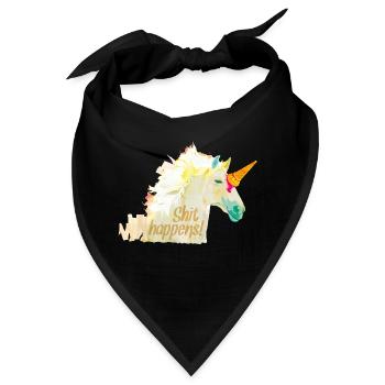 Shit-happens! - Bandana - Schwarz - Vorne