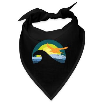 Möwe am Meer - Bandana - Schwarz - Vorne