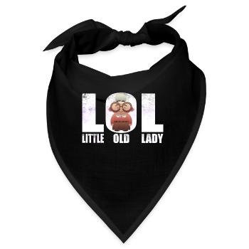 Little Old Lady - LOL - Bandana - Schwarz - Vorne