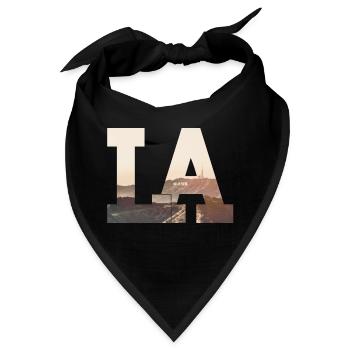 LA - Los Angeles - Bandana - Schwarz - Vorne