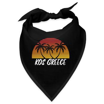 Kos Griechenland - Bandana - Schwarz - Vorne