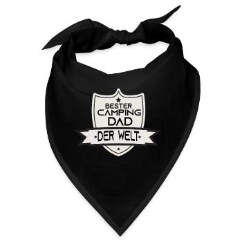 Bester Camping Dad der Welt - Bandana - Schwarz - Vorne