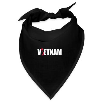 Vietnamese Vietnam Vietnamesisch Geschenk - Bandana - Schwarz - Vorne