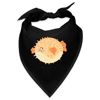 Kugelfisch - Bandana - Schwarz - Vorne