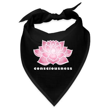Lotus, Bewusstsein - Bandana - Schwarz - Vorne