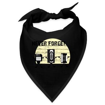 Nie vergessen - Bandana - Schwarz - Vorne