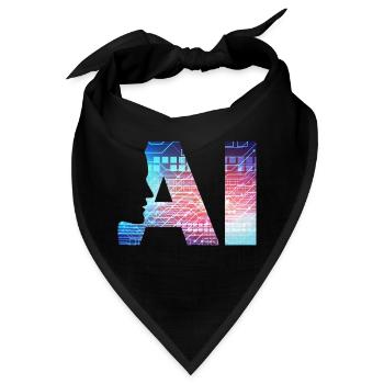 Künstliche Intelligenz - Bandana - Schwarz - Vorne