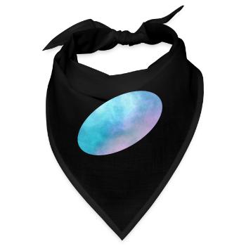 Space Ellipse schräg - Bandana - Schwarz - Vorne