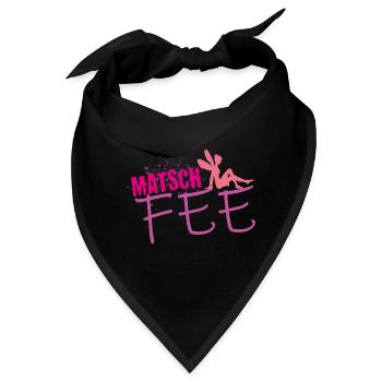 Matsch Lauf Fee Teamshirt - Bandana - Schwarz - Vorne