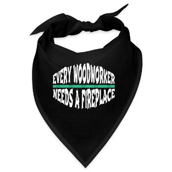 funny quote americas forestry logging - Bandana - Schwarz - Vorne