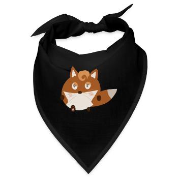 Fox entschied sich - Bandana - Schwarz - Vorne