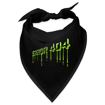 Schleim Tropfen Error 404 - Bandana - Schwarz - Vorne