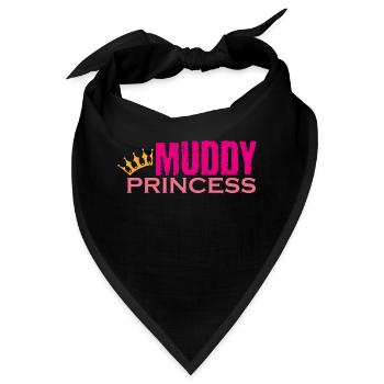 Muddy run shirt mud obstacle race ocr Team princes - Bandana - Schwarz - Vorne